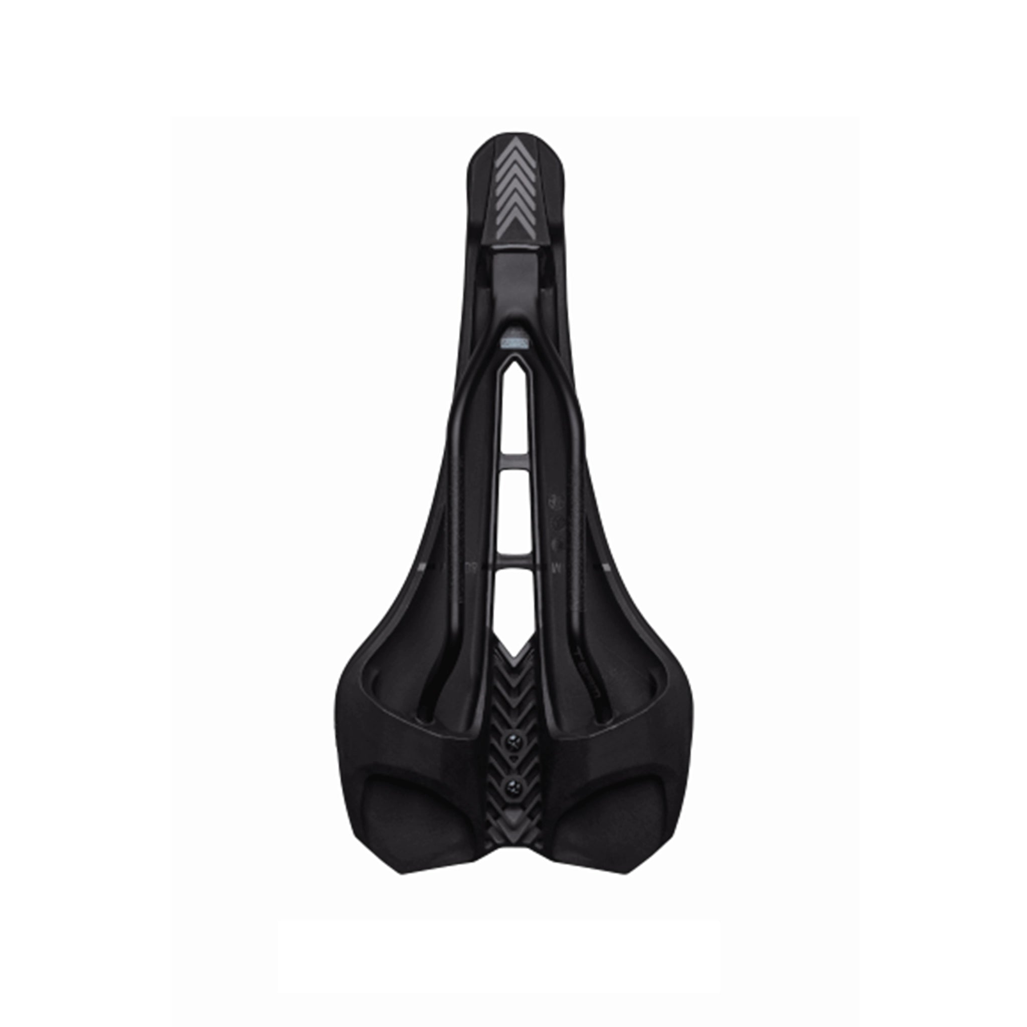 Specialist bike fitting: PRO Griffon Team saddle at bicycle. Richmond, featuring an anatomical pressure relief channel and available in 142mm and 152mm widths.