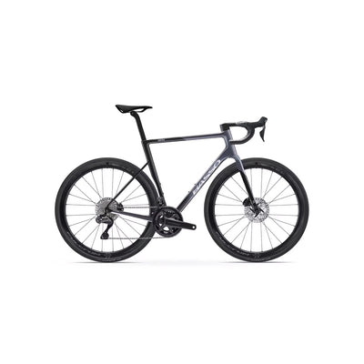 Full side-on profile of the Basso Astra Ultegra Di2 specialist road bike at bicycle. Richmond, London, featuring a hand-built Italian carbon frame and a race-focused silhouette optimised for all-day performance.