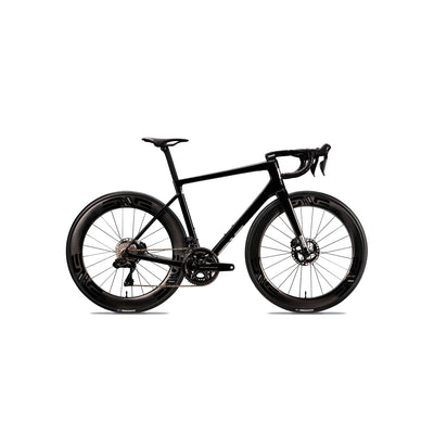 Full side-on profile of the ENVE Melee specialist road bike at bicycle. Richmond, London, featuring an aerodynamic carbon frameset engineered for real-world speed and professional racing performance.