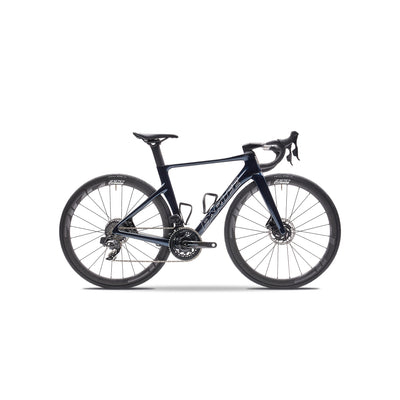 Detailed view of the Parlee RZ7 specialist build at bicycle. Richmond, highlighting the watt-saving SpeedShield™ disc brake shrouds and fully integrated hidden cabling for a clean, aerodynamic finish.