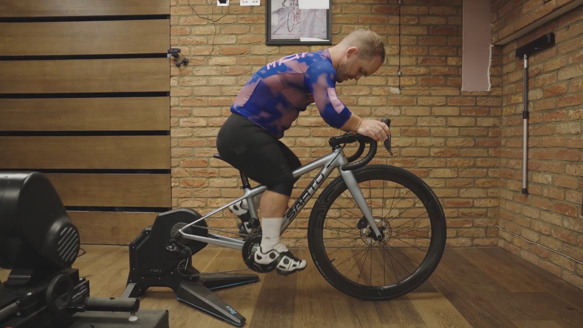 Load video: bicycle. London’s destination for professional bike fitting at our Richmond store. Client Giles is pictured on his bespoke Sarto, perfectly calibrated through our expert fitting process for transformational comfort and performance, specifically tailored for complex biomechanical requirements.