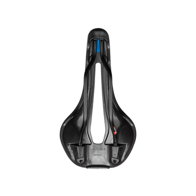 Specialist bike fitting: Selle Italia Flite Boost TM Superflow saddle at bicycle. Richmond, showcasing the flat profile and specialist design for high-performance riding.