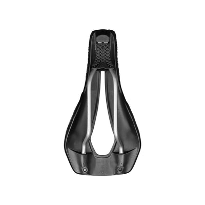 Specialist tri bike fitting: Selle Italia Watt 3D Ti316 Superflow triathlon saddle at bicycle. Richmond, designed to hold the rider in an optimal aerodynamic triathlon position with an anti-slip coating.